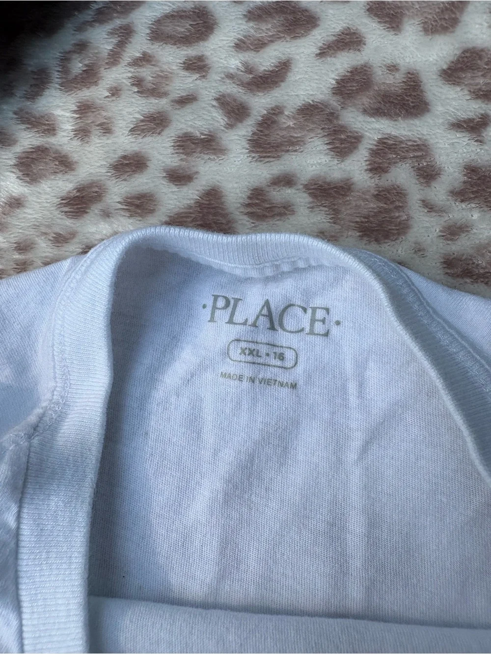 The Children's Place Size XXL 16 White 'Number 1 Draft Pick' Long Sleeve Tee
